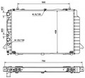 Радиатор охлаждения Audi 80 19 TD M+/ OE8AO121251E/G